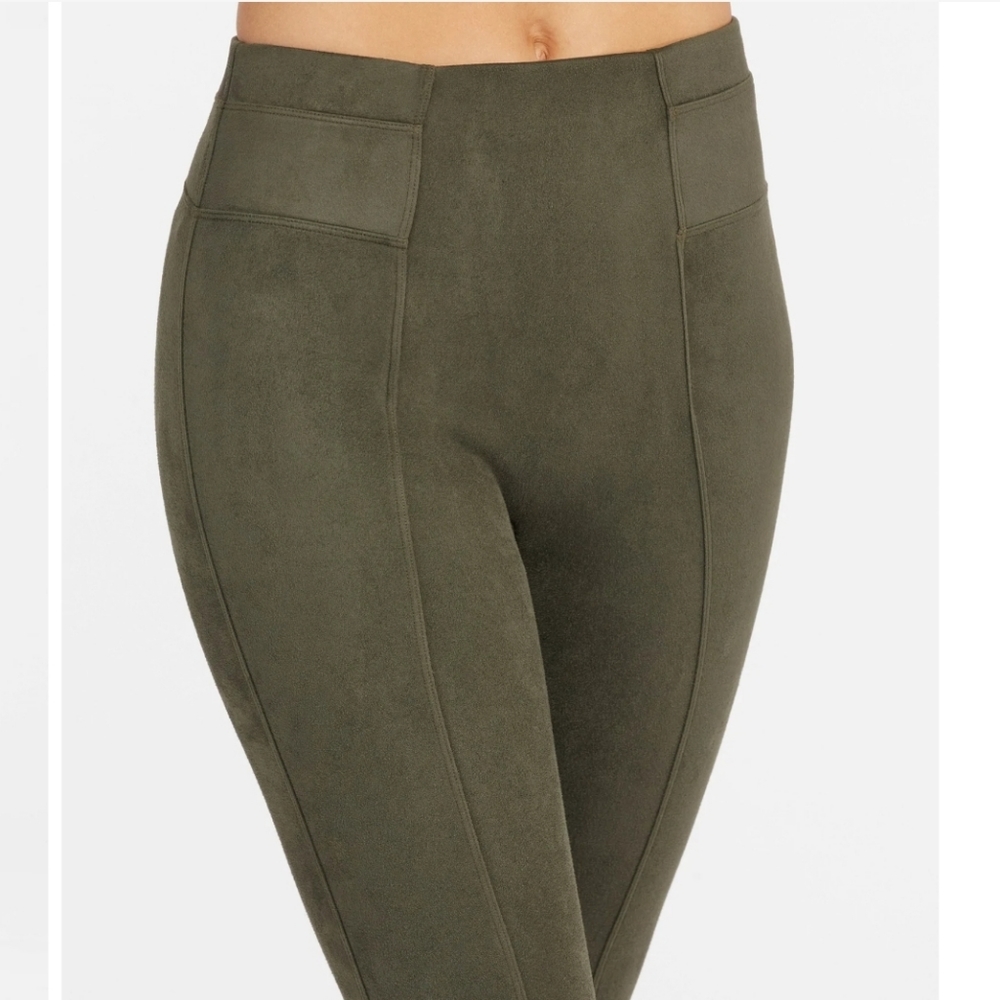 Faux suede leggings
